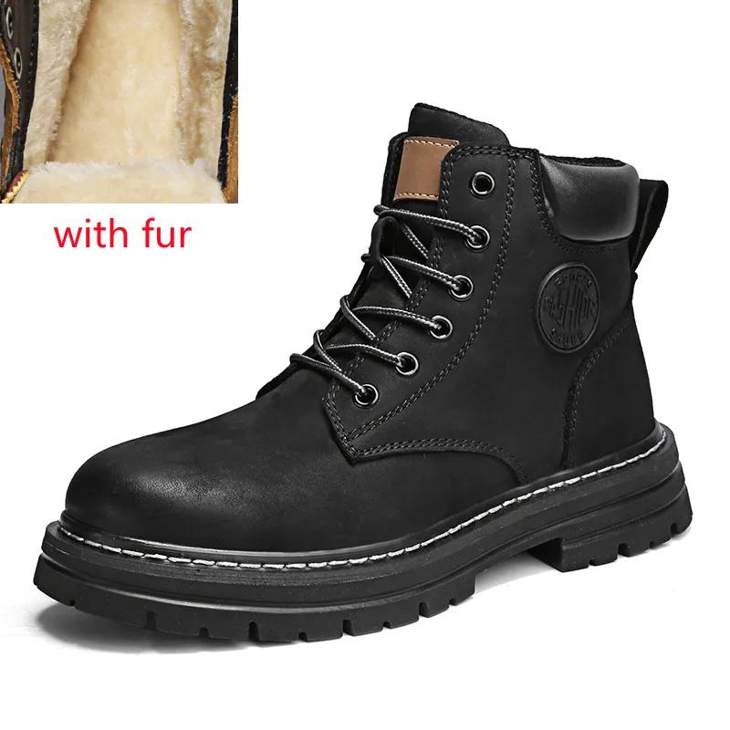 

мужские зимние ботинки для снега, мужская хлопковая обувь, модные ковбойские ботинки на платформе для мужчин, повседневные мужские тактические ботинки 6