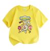 Toddler Boys Girls 100% Cotton Crew Neck Short Sleeve T-Shirt Cute Cartoon Character Printed Casual Soft Breathable Kids Summer Daily Wear Graphic Tee