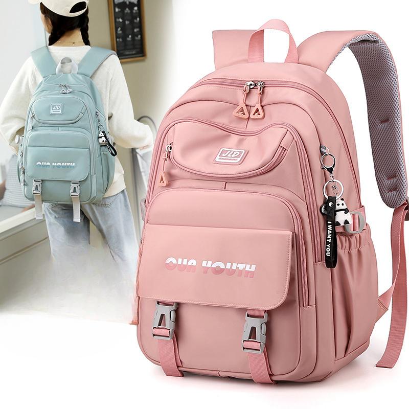 New Style Simple Backpack for Junior High School Students Lightweight Backpack for Boys