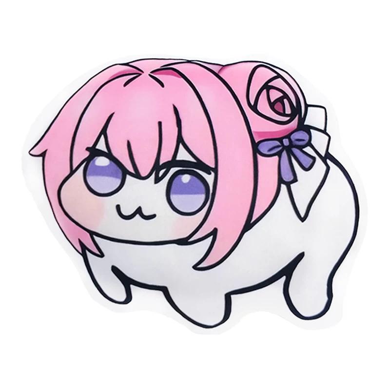 Dorothy Cushion - Pink Haired Dog Design, Funny NIKKE Goddess of Victory Sofa Pillow