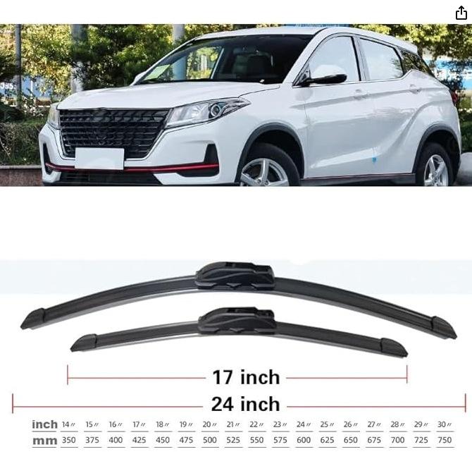 

Suitable for Scenic-500 E3 Dongfeng Xiaokang, Honor, Sailei, Suitable for Ix3 2020-2025 2020-2023 Landscape-500 24 inch + 17 inch