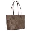 Tory Burch Ever-Ready Series Full Print Vintage Pattern Coated Canvas Tote Bag Women tote bags Brown 147748-207