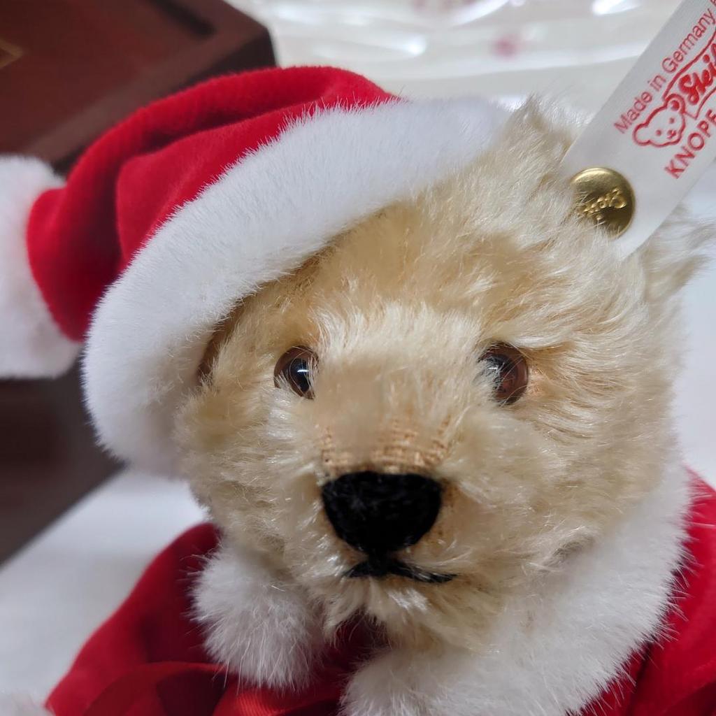 [USED] Steiff Little Santa '97 Teddy Bear 1997