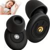2pcs Noise-Canceling Earplugs with Case - Reusable Tips, 2 Sizes, for Sleeping, Studying, Travel, Insomnia Relief, Back-to-School Essentials