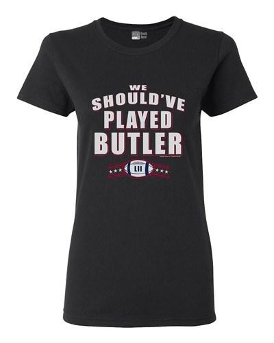 

Ladies We Should ve Played Butler New England Football Sports DT T-Shirt Tee Unisex T-Shirt L