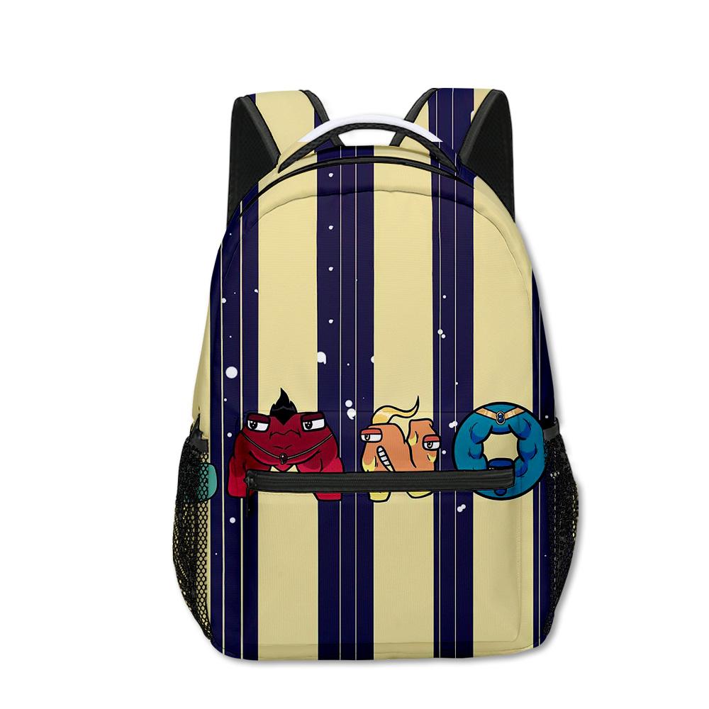 Harajuku Kpop Youthful School Bags Unisex Alphabet Lore Travel Bags 3D Print Oxford Waterproof Notebook Shoulder Backpacks