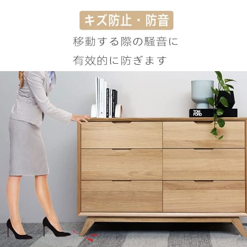 LIKENNY Furniture Protection Pads, 129 Pieces in 8 Sizes, 5mm Thick Felt Furniture Pads, Soundproof, Anti-Vibration, Anti-Slip, Shock Absorbing, Floor