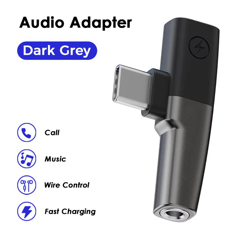 USB Type C To 3.5mm Jack Headphone and Charger For Samsung Galaxy S25 S24 S23 Ultra Fast Charging Splitter With Aux Audio Jack 3