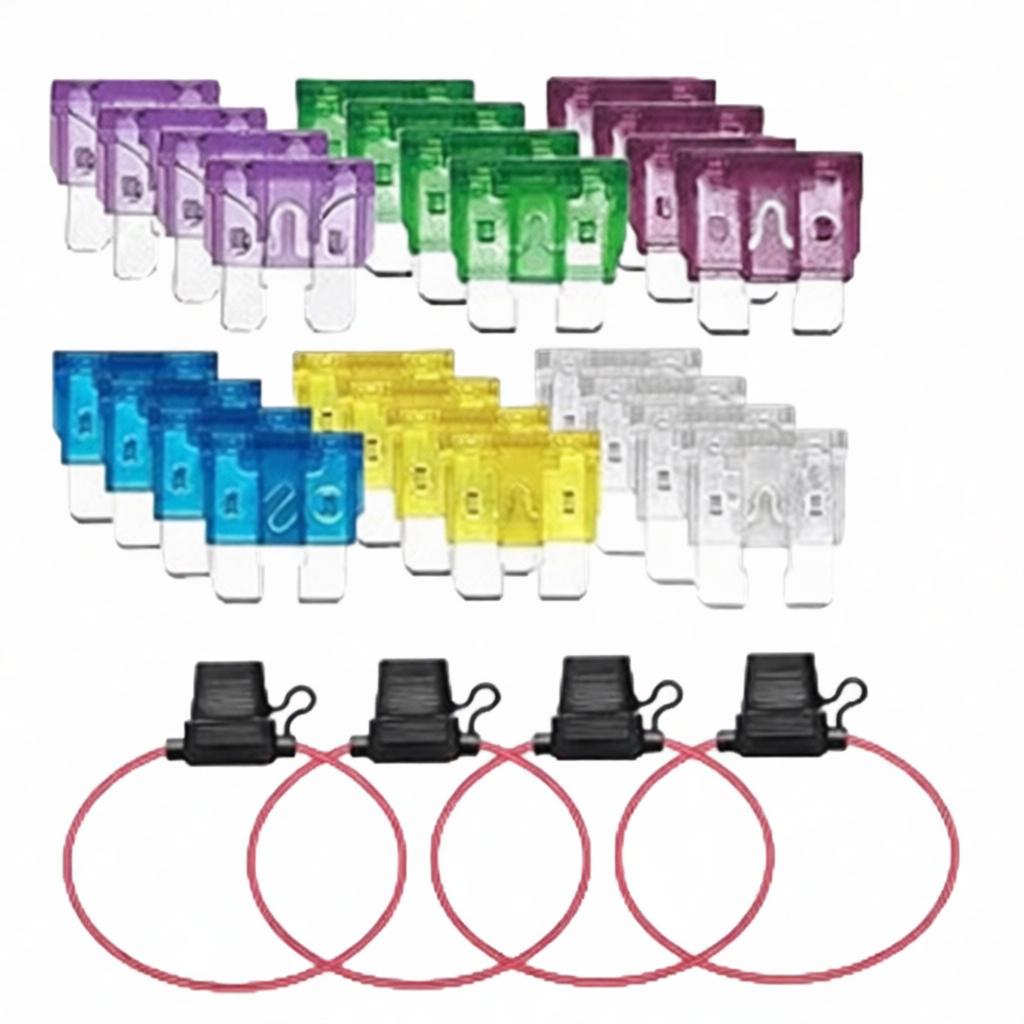 Car Add A Circuit Fuse Tap 14AWG Wire Mini Blade Holder Automotive Power Extension Cord Vehicle Electronic Device Connector