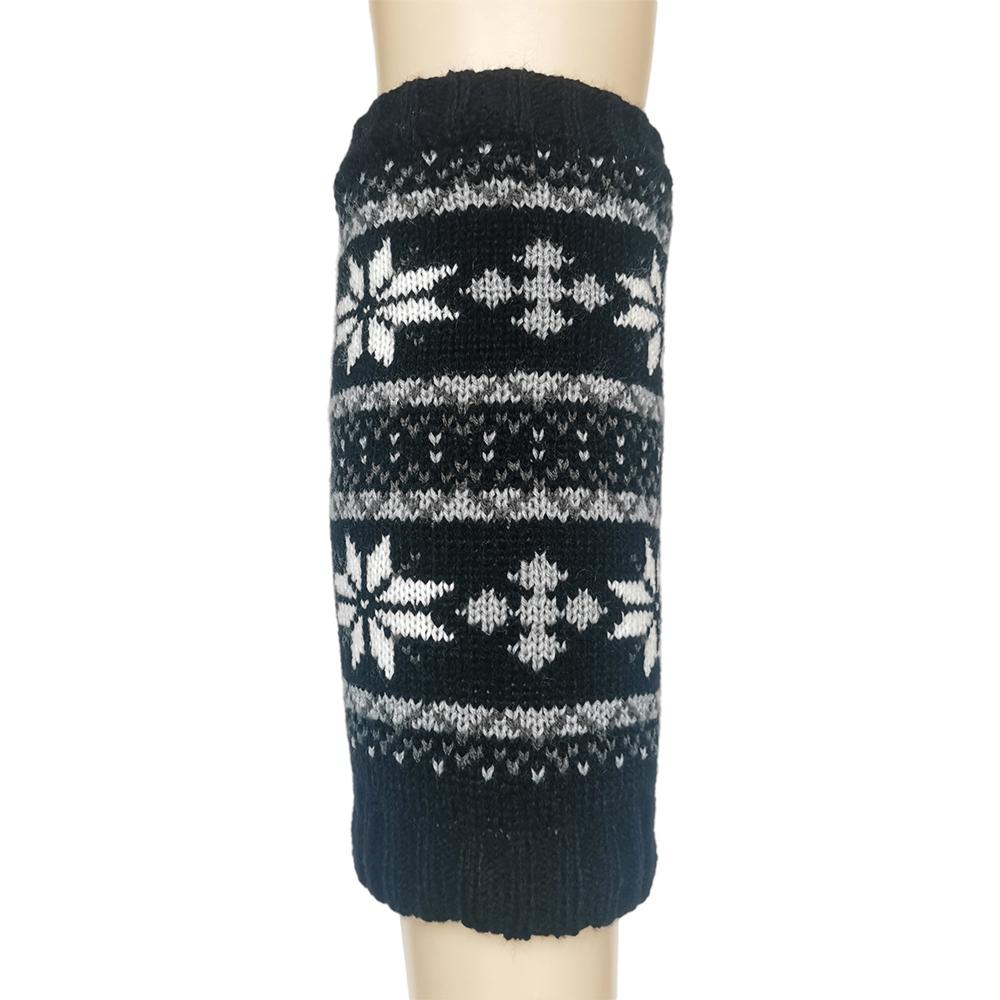 Warmers Leg Sleeve Knitted Wool Knee Pads Winter Warm Cashmere Thickening Double Knee Support One Size