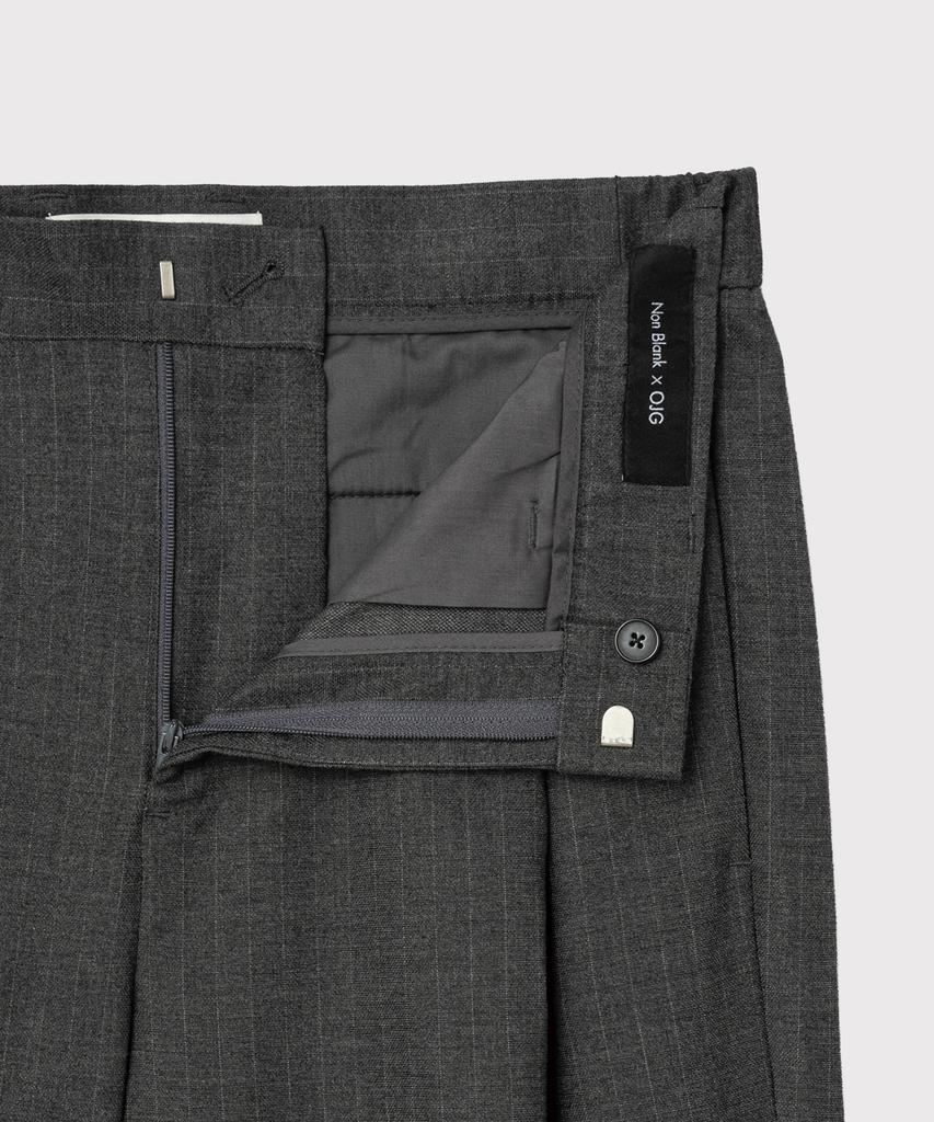 NONBLANK [Nonblank X Ojg][Saint Year] Loose Fit Pants_Grey Stripe