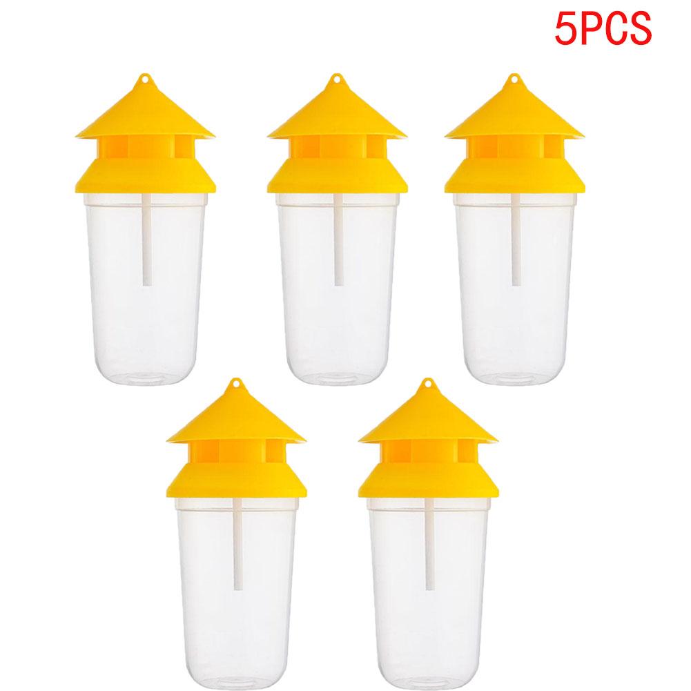 1/2/3/5PCS Wasp Trap Fruit Fly Flies Insect Bug Hanging Honey-Trap Catcher Killer No-Poison Hanging Tree Pest Control For Tool