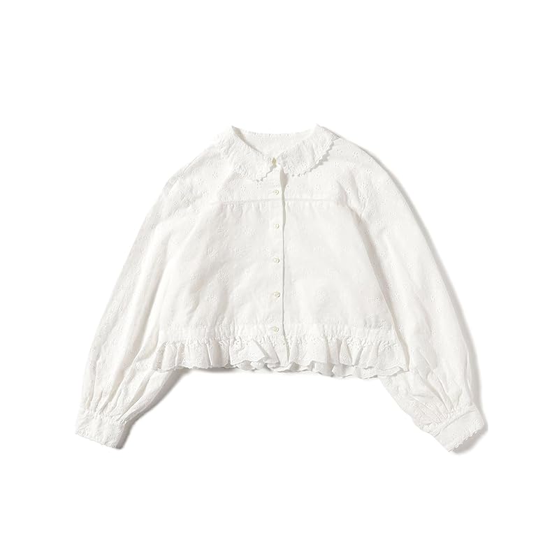 

[Beams Boy] L/S shirt cut work short shirt ladies OFF_WHT FREE