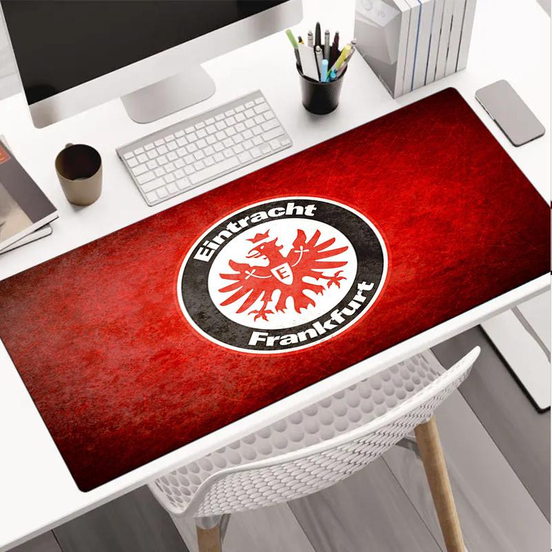 Flaming Heart Frankfurt Emblem Mouse Pad, Gaming Mouse Pad, Keyboard Pad, Desk Decor for Computer Notebook Fan Gift Birthday Gift