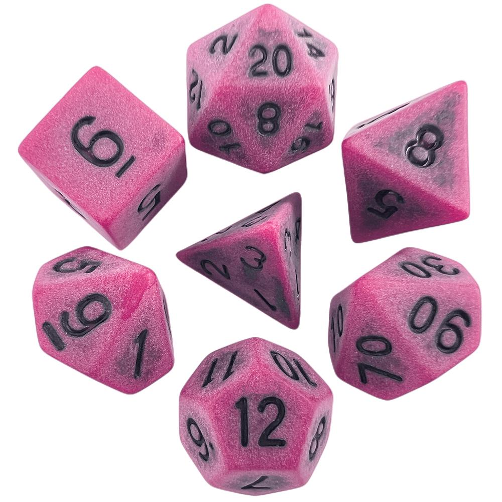 Kostki DND Retro Wielościenne Zestaw Kostek 7szt D4, D6, D8, D10, D%, D12, D20 Kostki do Gry do Gry DND Stół Planszowy Gry Fabularne