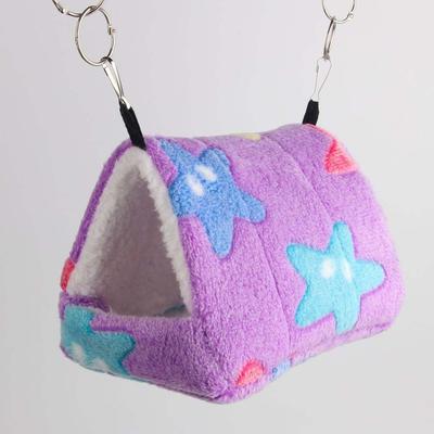 Hamster House Warm Soft Beds And Houses Rodent Cage Printed Hammock for Rats Cotton Guinea Pig Hanging Cage Small Animal