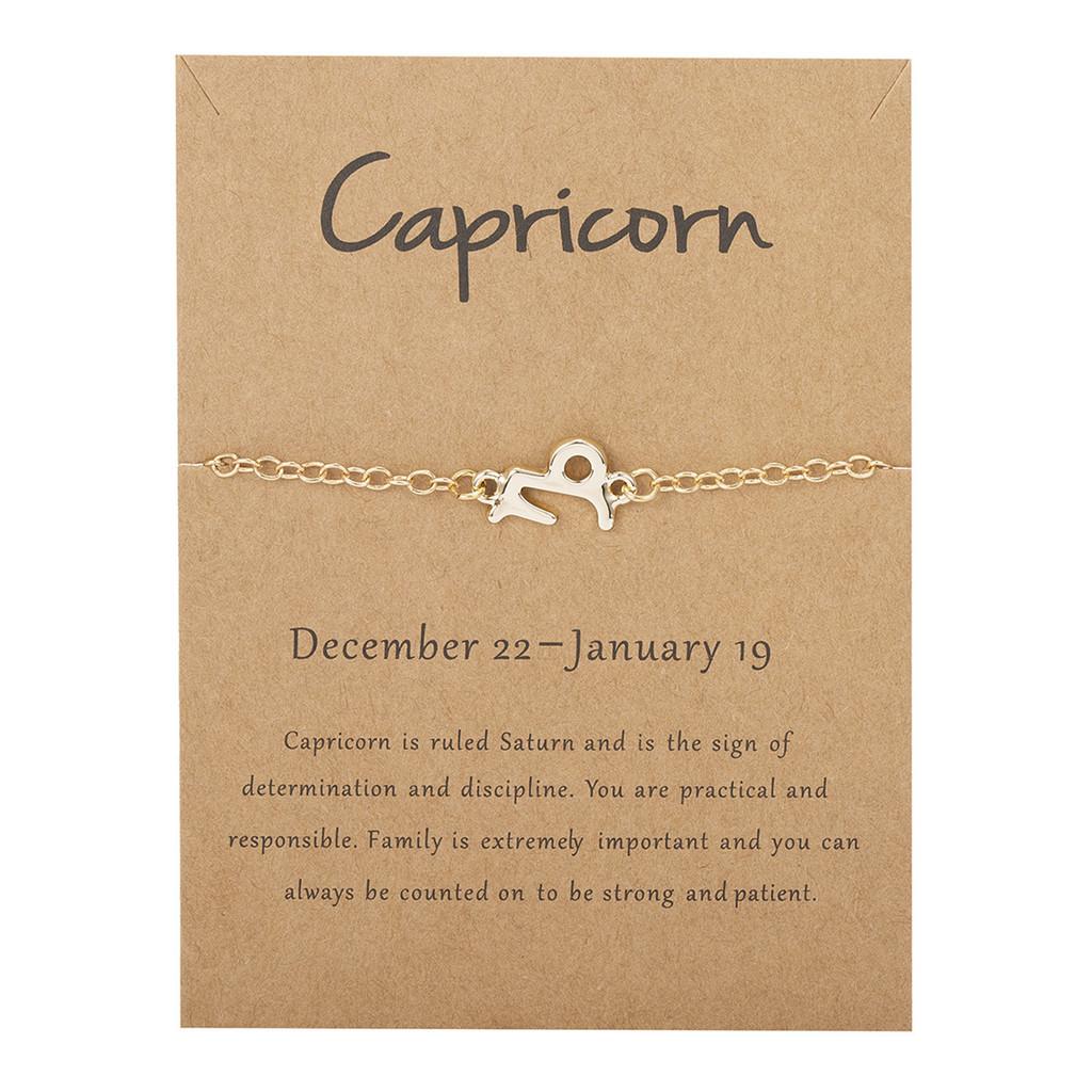 Unisex Zodiac Symbol Chain Jewelry With Alloy Material For Travel Souvenir And Personal Gift