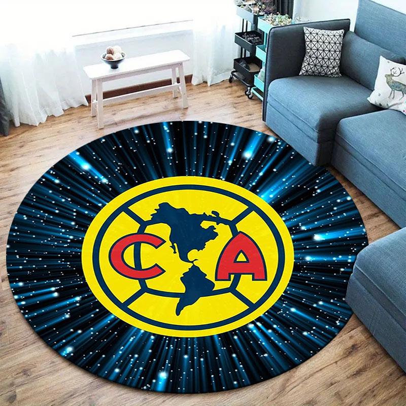 Club America Round Area Rug,Carpet Rug for Living Room Bedroom Sofa Playroom Decor,Non-slip Floor Mat