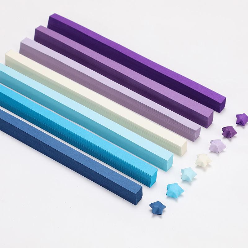 540 Sheets Handmade Double-Sided Origami Star Strips for DIY Lucky Star Folding Art, Home Decor Items High Quality