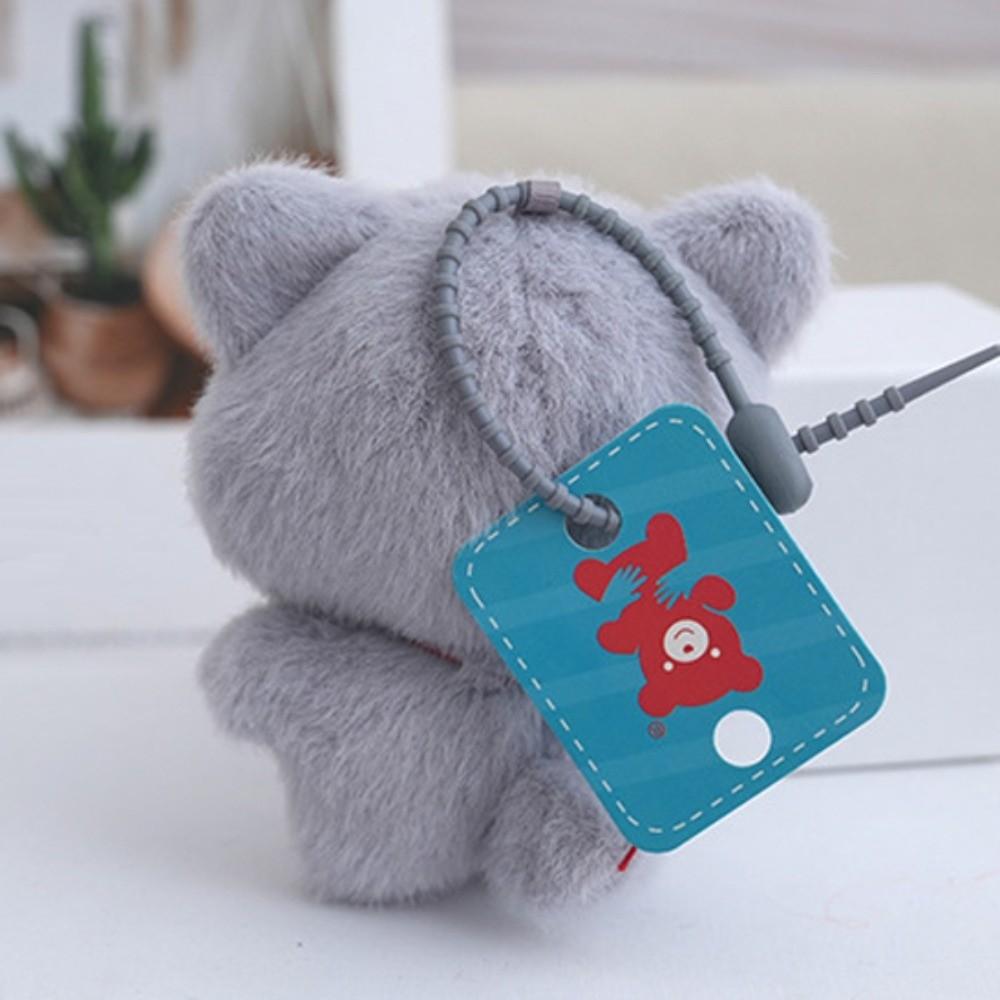 Bell Cat Doll Pendant Stuffed Cat Plush Pendant Cute Cat Plush Toy Keychain  Home Decor