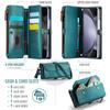CaseMe Flip Leather Phone Case for Samsung Galaxy Z Fold 7 5G 6 5 4 3 S26 Ultra S25 Edge S24 FE S23 S22 S21 S20 Plus Note 20 Zipper Wallet Card Cover