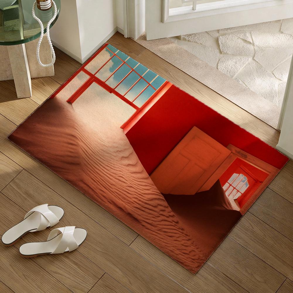 Psychedelic Pop Band T-Tame Impalas Floor Mat Soft Flannel Non-Slip Door Mat - Thickened Rug for Living Room Home Decor