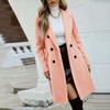 Women's Fashion Jacket Casual Solid-color Long-sleeved Cardigan Long Coat