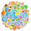 10/30/50pcs Cute Dinosaur Creative Stickers Cartoon Animal Decals Toy DIY Scrapbook Phone Helmet Suitcase Funny Graffiti Sticker