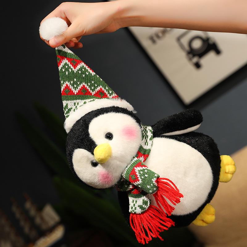 Christmas Penguin Scarf Plush Toy - Festive Decoration & Kids' Gift