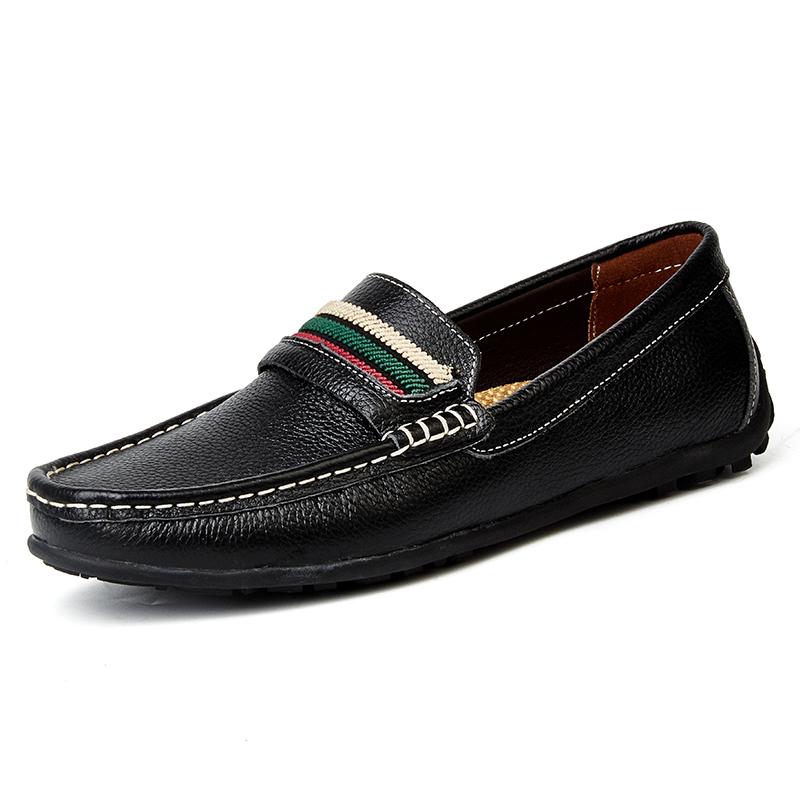 Large Size Loafers Shoes For Men Boat Shoes Leather Man Moccasins Mens Driving Shoes Casual Shoe Slip On Flats Mocasines Hombre