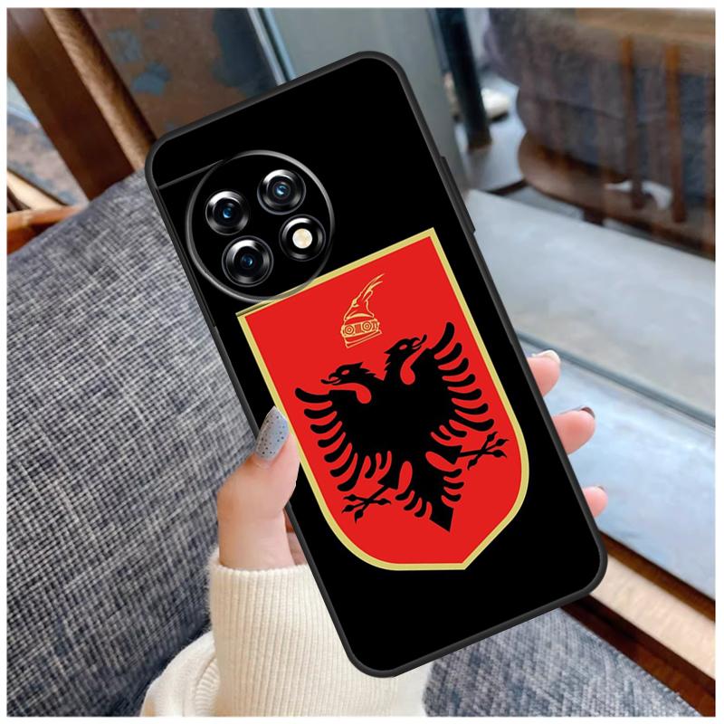 Albania Albanians Flag Case For OnePlus 13 15 13R 13T 12 12R 11 9 10 Pro 10T 8T Nord 5 CE 2 3 4 Lite N20 N30 Coque
