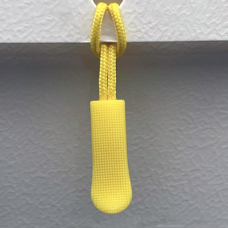 Available: Black Detachable Zipper Pull Lanyard with Silicone Rope.