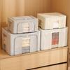 Stackable Closet Clothing Organizer Large Capacity Toy Storage Bins Fabric Storage Box  Living Room