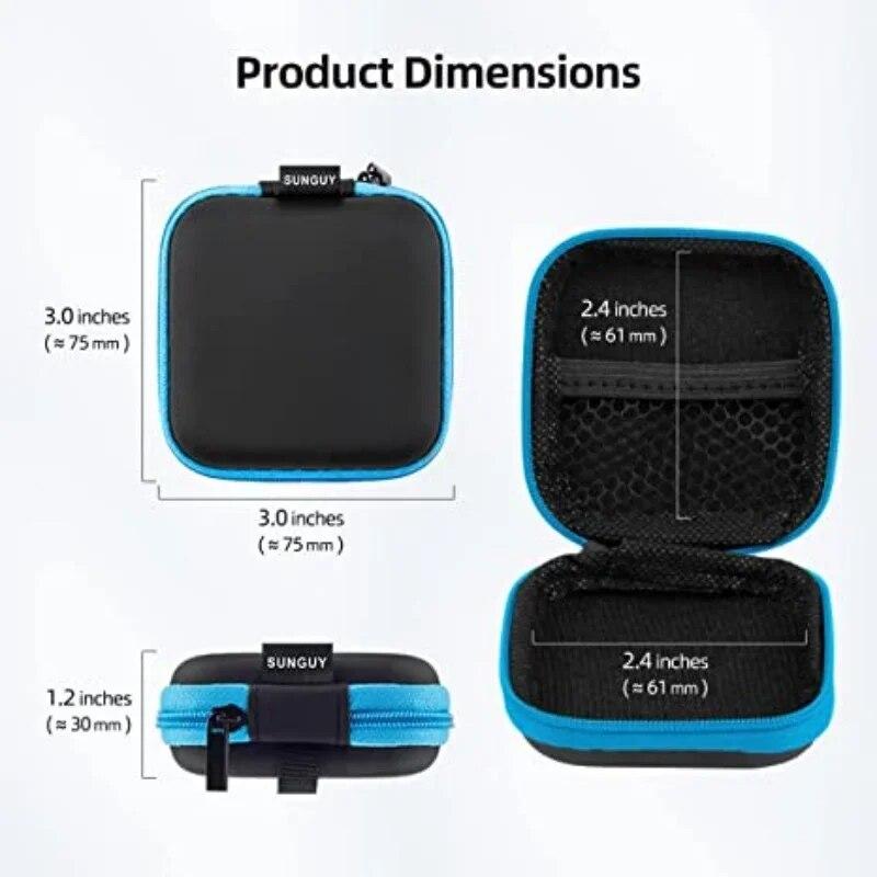 1ks Mini přenosná taška na sluchátka Peněženka na mince Sluchátka Pouzdro na USB kabel Pouzdro na přenášení Taška Taška na sluchátka Čtvercová úložná krabička