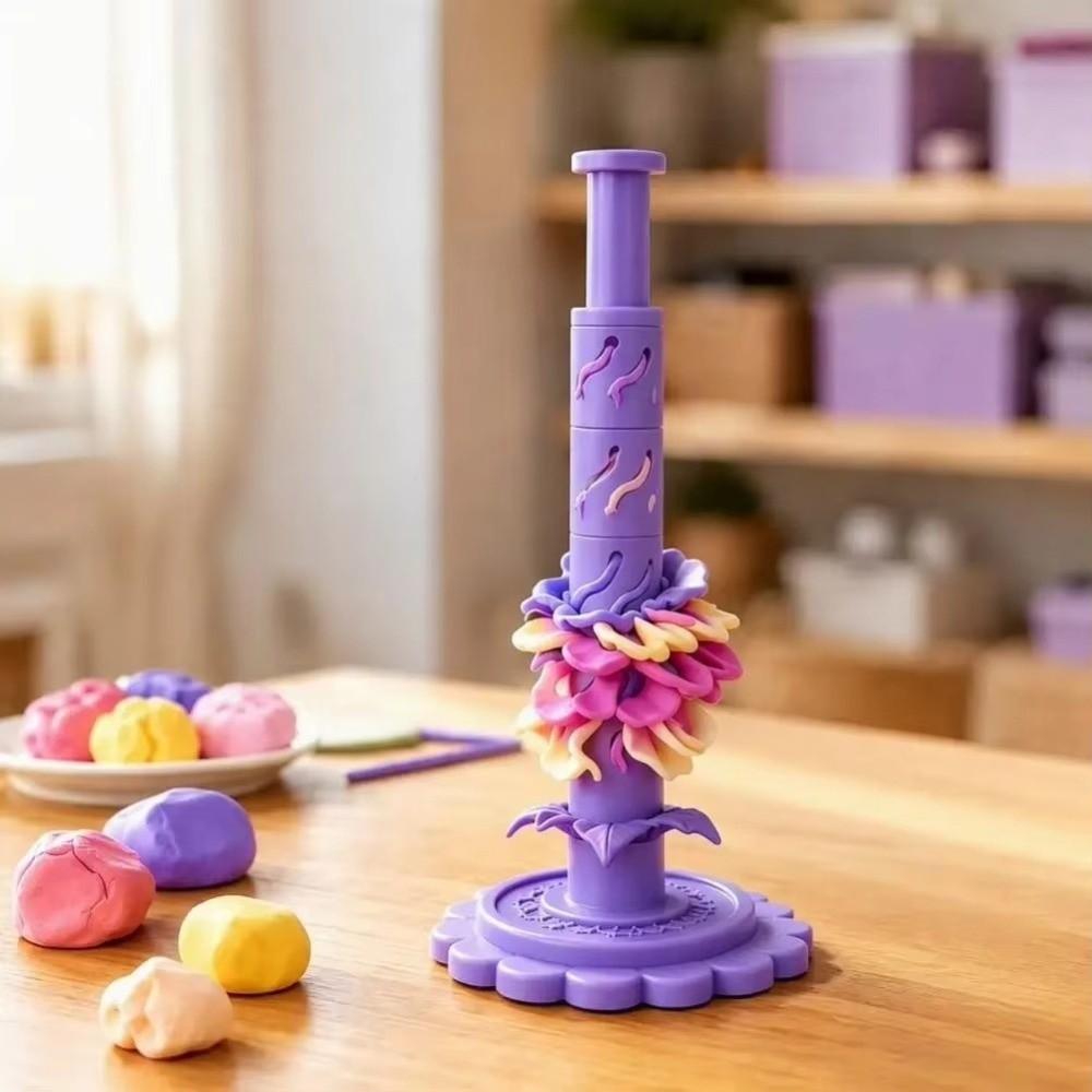 Hollow Tube Mold Clay Bloom Maker Plastic Flower Shaping Tool New Clay Flower Mold