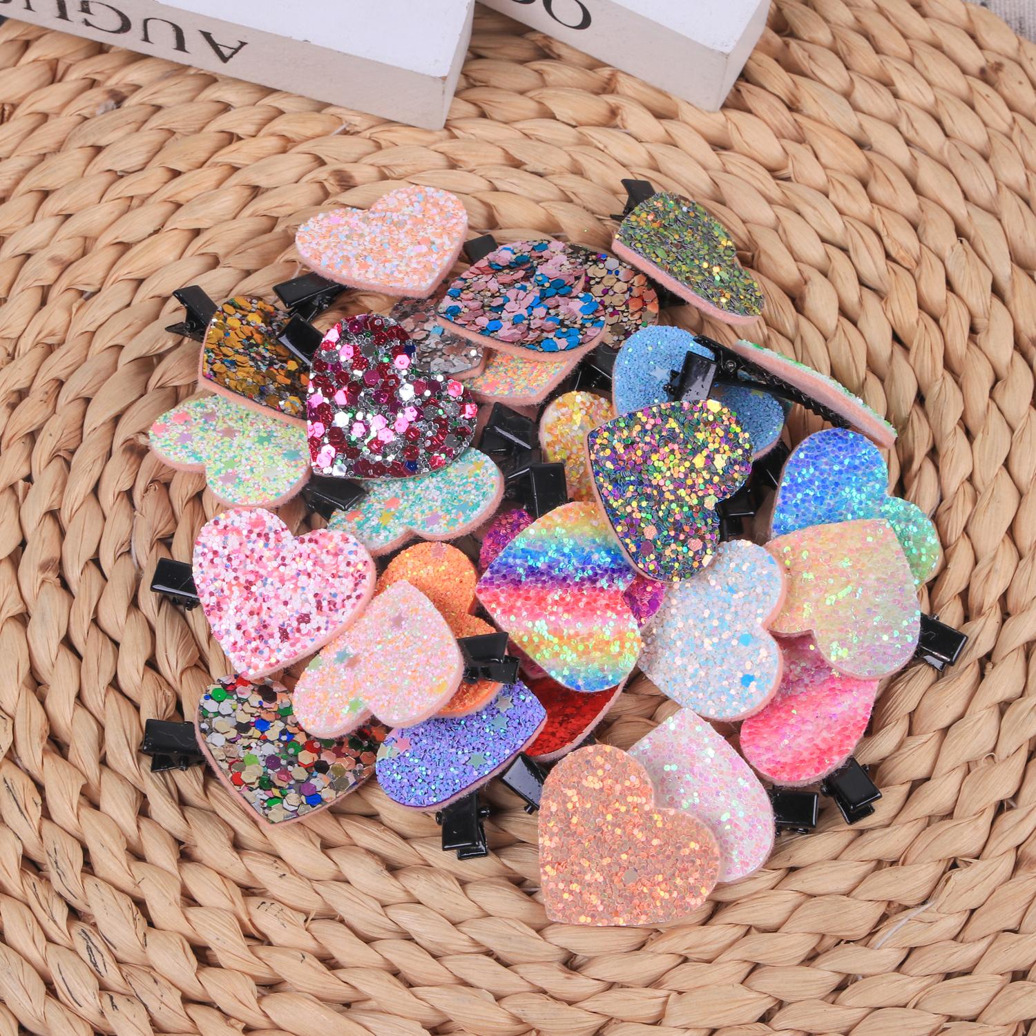 

5/10/20 шт. Заколки для волос в форме сердца Y2K Детские Девочки Милые Блестящие Звездные Заколки-невидимки Зажимы для волос Головные уборы Аксессуары для волос 5pcs