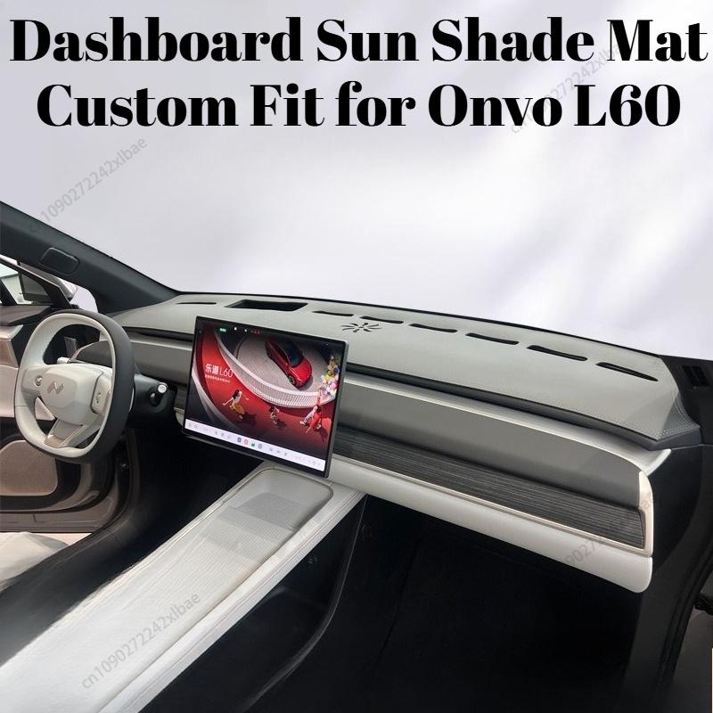 Sun Protection Dashboard Cover Fit for Onvo L60 2026, Special Modified Auto Interior Protective Accessories Interior Mouldings