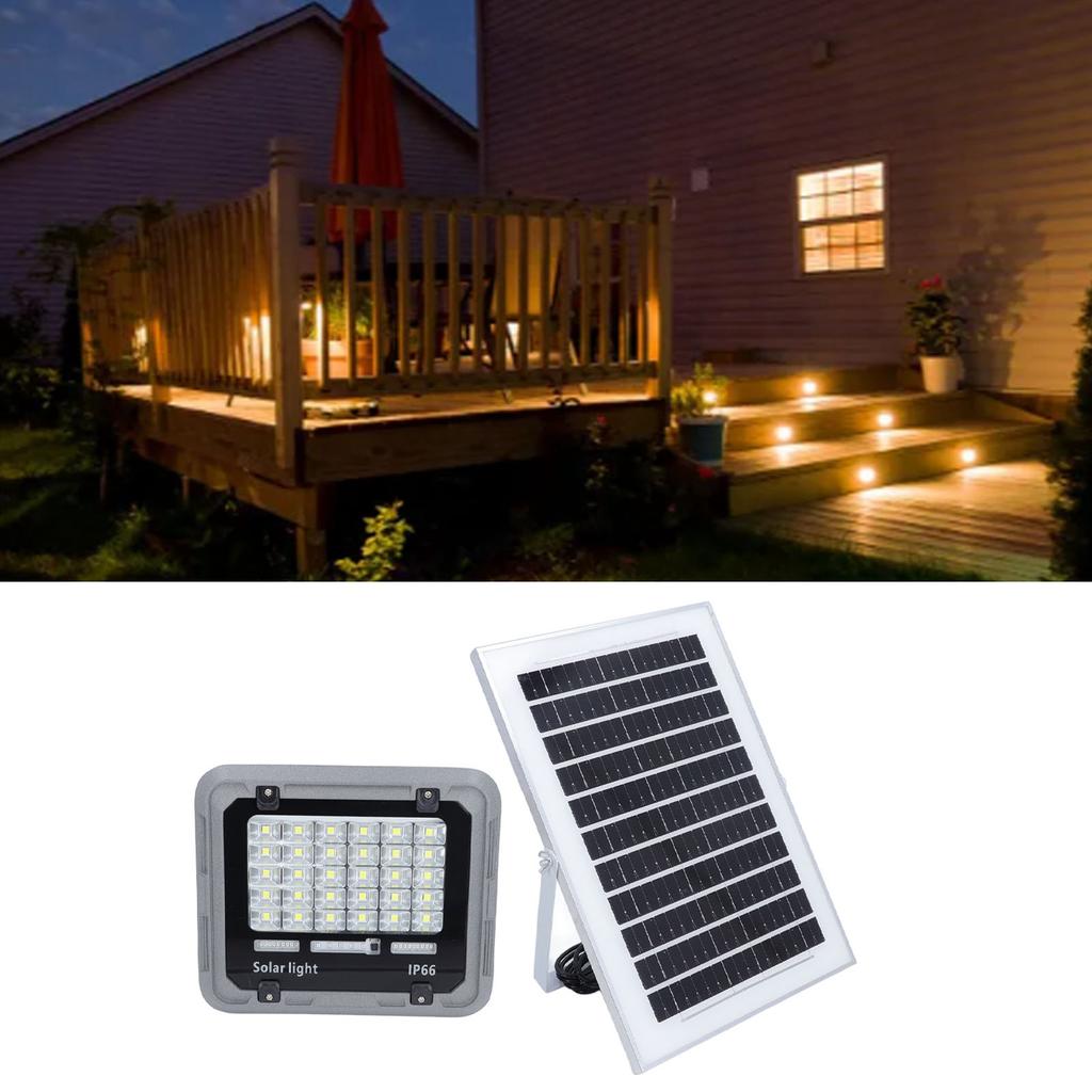 Solar Outdoor Light 30PCS 5054LED Beads IP66 Water Proof 100W Solar Powered Wall Light with 4000mAh