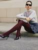 Leggings Donna Vita Alta Gamba Sottile Autunno Inverno Collant Caldi Super Elastici Y2k Collant Svuotati Calze Monocolore Sexy per Donne