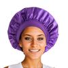 New Satin Wide Brim Nightcap Silky Bonnet Hair Wrap For Sleeping Sleep Cap With Elastic Soft Band Styling Cap Wash Face Nightcap