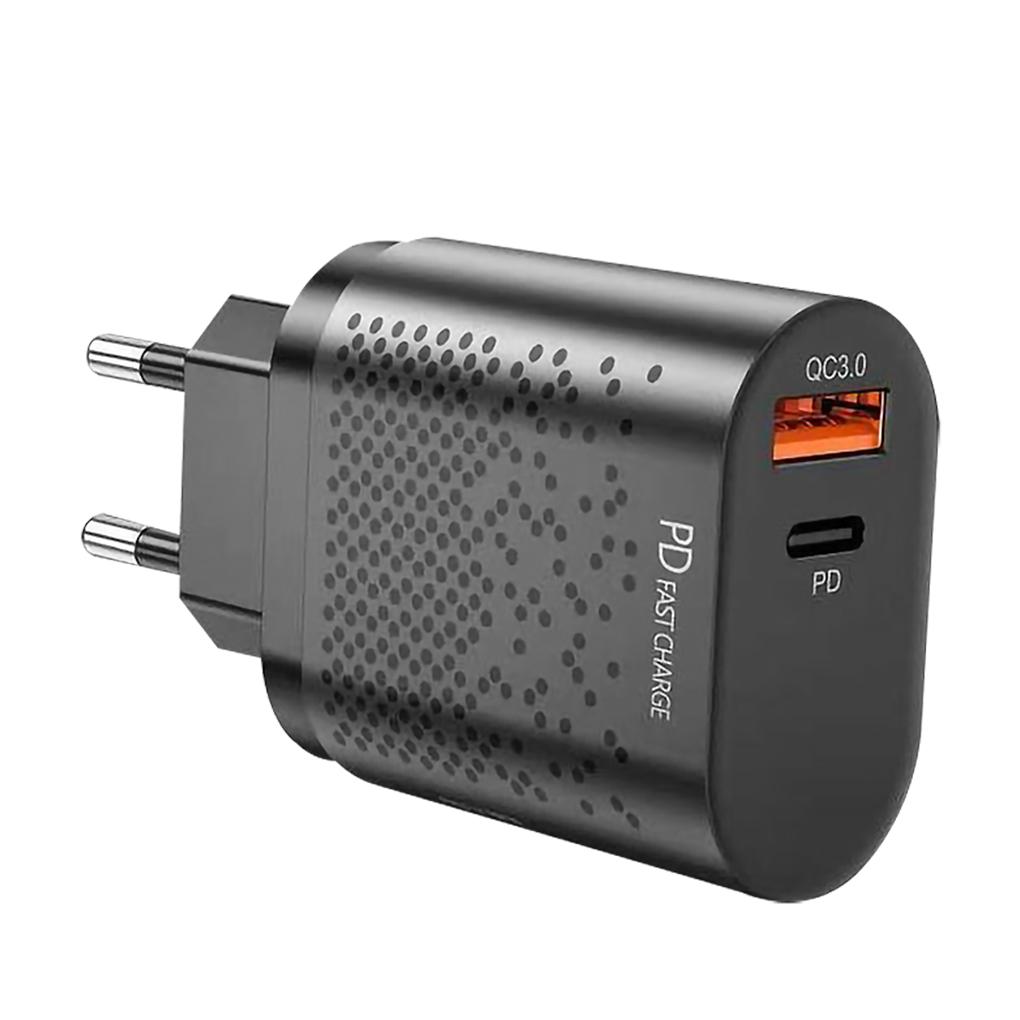 

20W QC 3\.0 Dual USB Fast Charger Support Fast Charge Portable USB Type\-C Charger QC 3\.0 For for eu plugeu plug