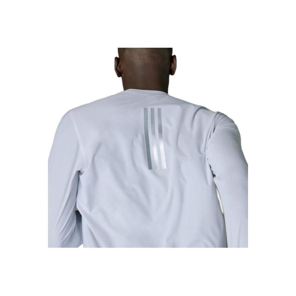 Adidas Boston Marathon 2025 Own The Run Long Sleeve Tee Men Tops Gray JP3285
