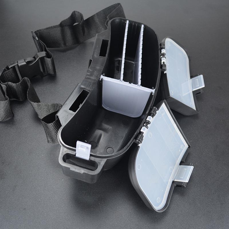 Double-layer Multi-function Waist Box for Fishing Accessories and Bait Storage