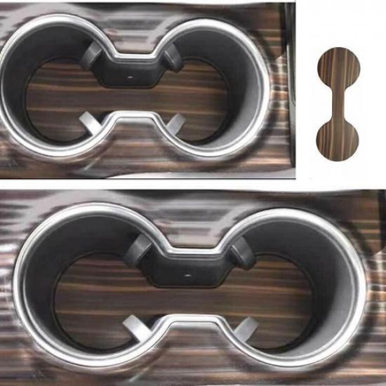 Water Cup Holder Pad Wood Grain Peach Center Console For Toyota Camry 2018-