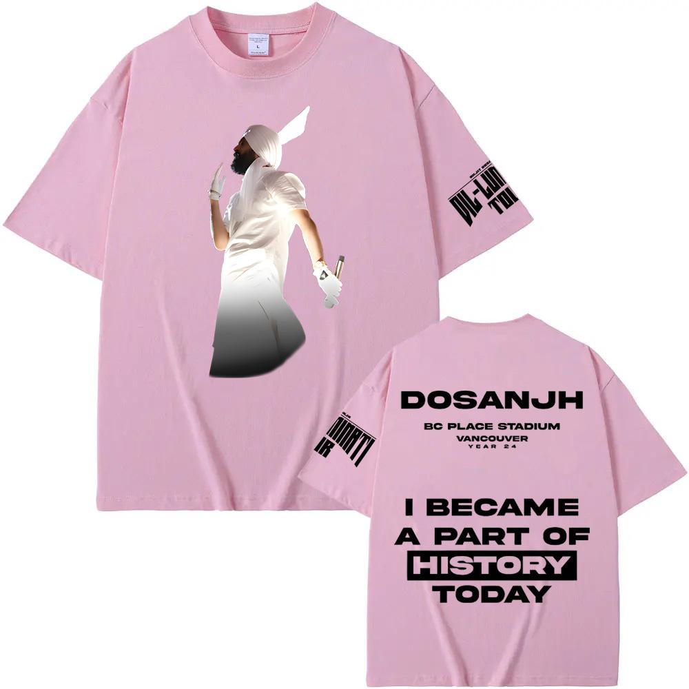 GESCHICHTE T-SHIRT Diljit Dosanjh Hochwertiger Grafikdruck Tee 100% Baumwolle Rundhals Hip-Hop-Stil Damen/Herren T-Shirts