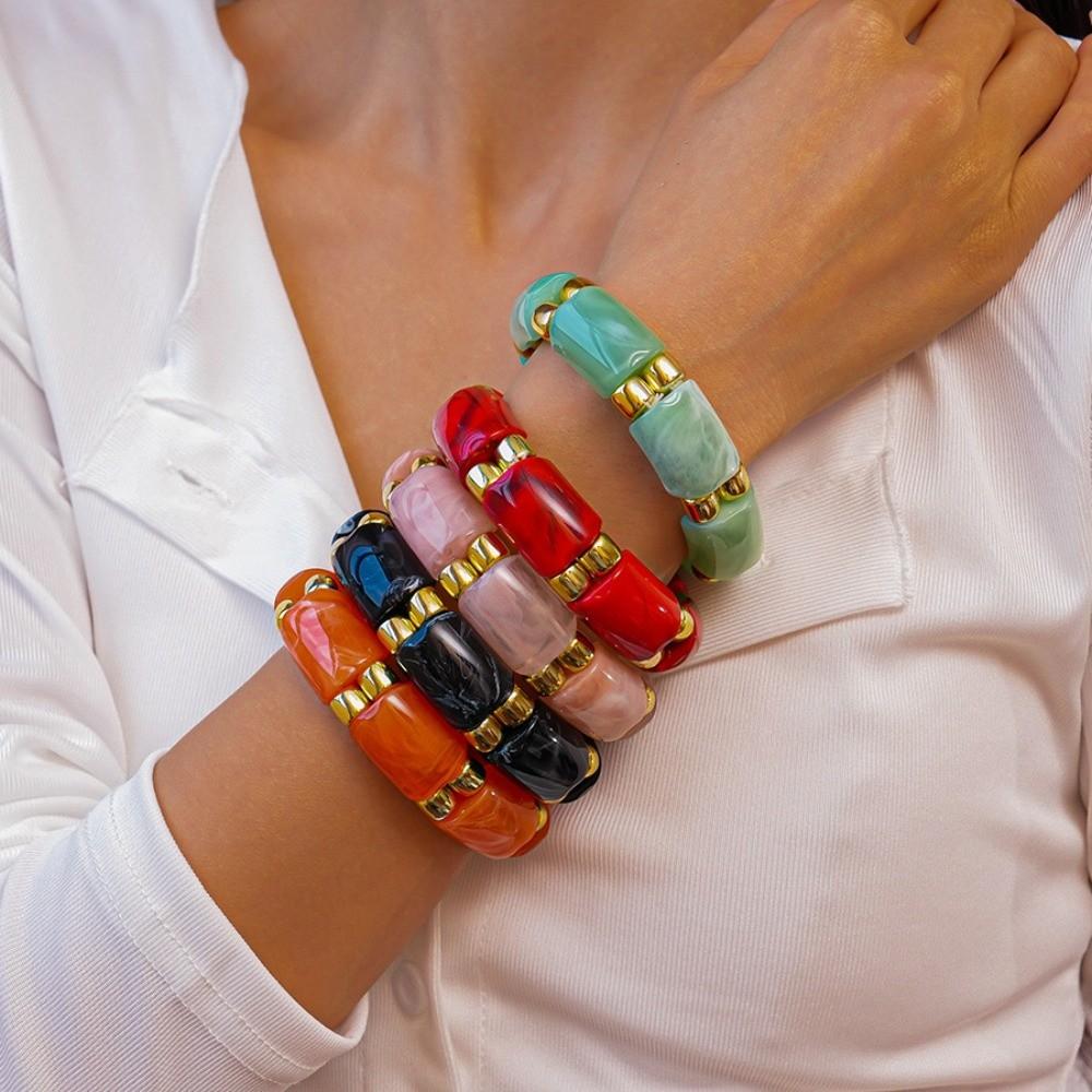 Geometric Exaggerated Bracelet Bohemian Retro Hand Ring Creative Wide Chunky Bangles  Women