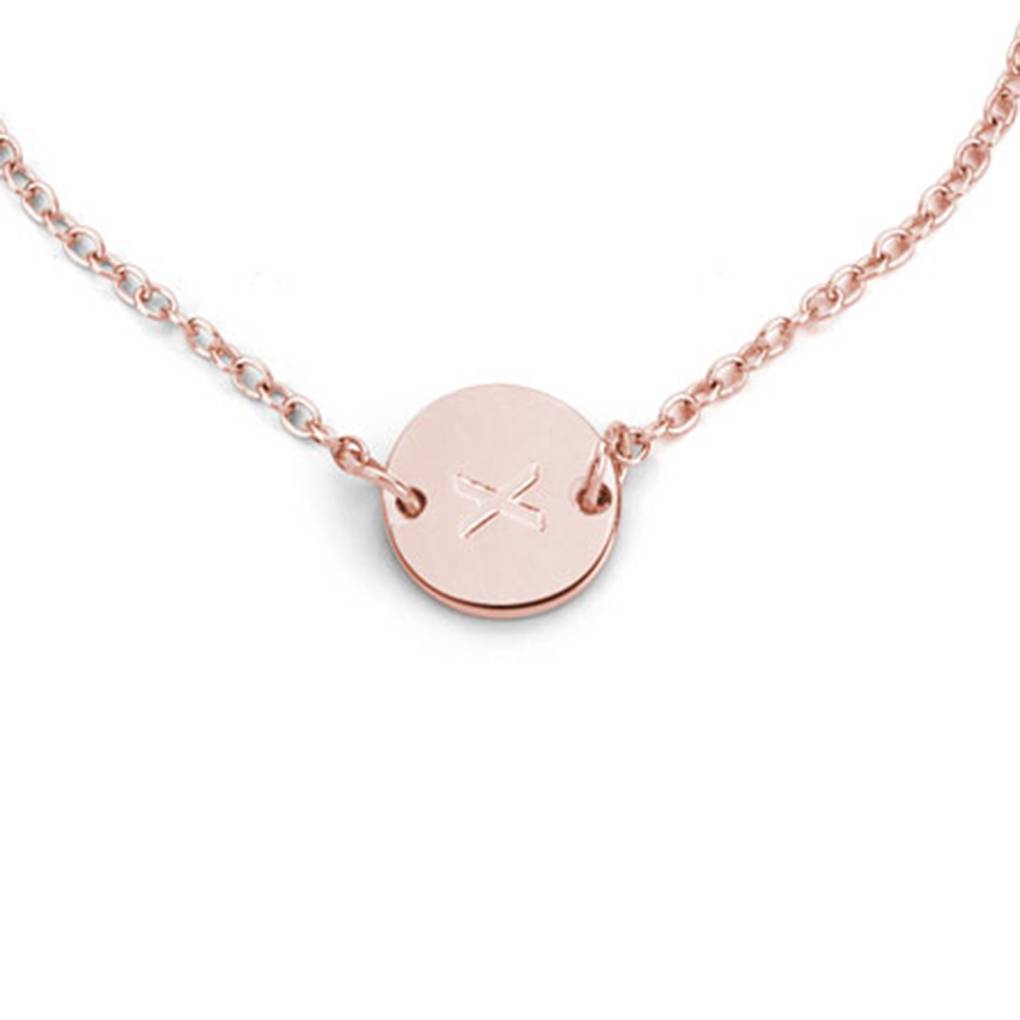 A-Z Chain Alphabet Wristband Bracelet Round Letters Pendant Lady Retro Bangles Girl Women Jewelry