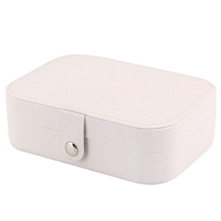 Vintage Leather Jewelry Box For Earrings Bracelets And Rings With Elegant Storage Solution