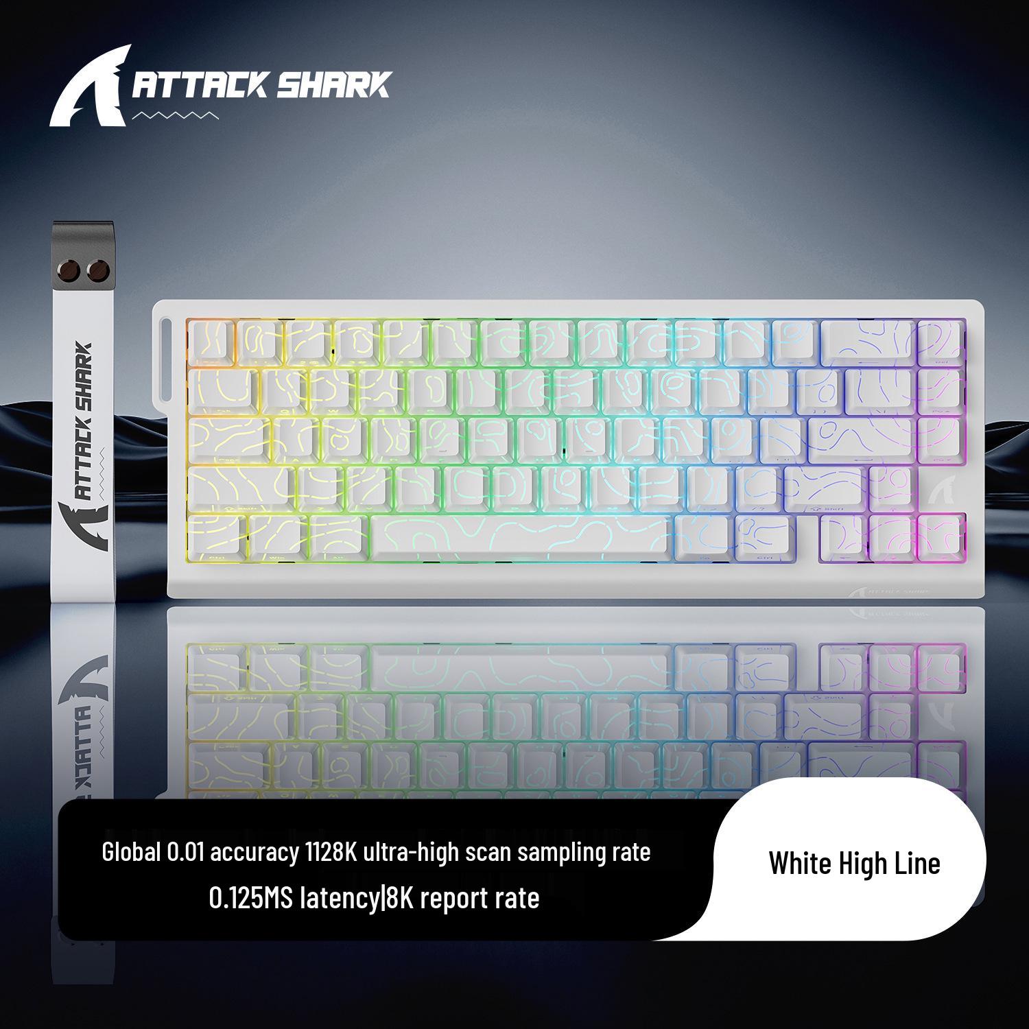 

Ігрова магнітна клавіатура Attack Shark X68HE RGB з регульованою відстанню спрацьовування та низькою затримкою