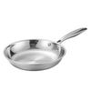 Uncoated 304 Stainless Steel Steak Frying Pan